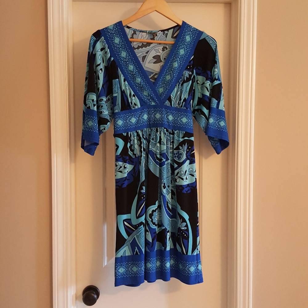 Multicolor Kimono Dress